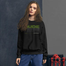 Load image into Gallery viewer, Alpheus 'Rude' Unisex Dark Green Crew Neck Sweatshirt