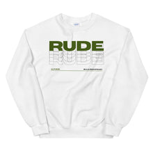 Load image into Gallery viewer, Alpheus 'Rude' Unisex Dark Green Crew Neck Sweatshirt