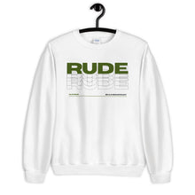 Load image into Gallery viewer, Alpheus 'Rude' Unisex Dark Green Crew Neck Sweatshirt