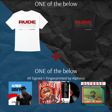 Load image into Gallery viewer, Alpheus &#39;Rude&#39; Womens Tee + Album Vinyl LP Bundle
