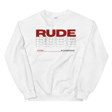 Load image into Gallery viewer, Alpheus &#39;Rude&#39; Unisex Maroon Crew Neck Sweatshirt
