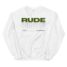 Load image into Gallery viewer, Alpheus &#39;Rude&#39; Unisex Dark Green Crew Neck Sweatshirt
