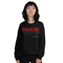 Load image into Gallery viewer, Alpheus &#39;Rude&#39; Unisex Maroon Crew Neck Sweatshirt
