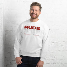 Load image into Gallery viewer, Alpheus &#39;Rude&#39; Unisex Maroon Crew Neck Sweatshirt
