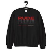 Load image into Gallery viewer, Alpheus &#39;Rude&#39; Unisex Maroon Crew Neck Sweatshirt
