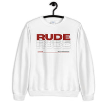 Load image into Gallery viewer, Alpheus &#39;Rude&#39; Unisex Maroon Crew Neck Sweatshirt
