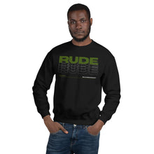 Load image into Gallery viewer, Alpheus &#39;Rude&#39; Unisex Dark Green Crew Neck Sweatshirt
