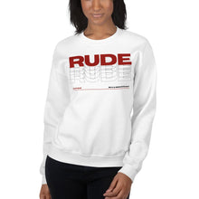 Load image into Gallery viewer, Alpheus &#39;Rude&#39; Unisex Maroon Crew Neck Sweatshirt
