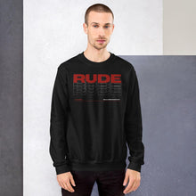 Load image into Gallery viewer, Alpheus &#39;Rude&#39; Unisex Maroon Crew Neck Sweatshirt
